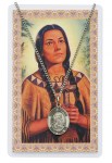 24'' St. Kateri Tekakwitha Holy Card & Pendant